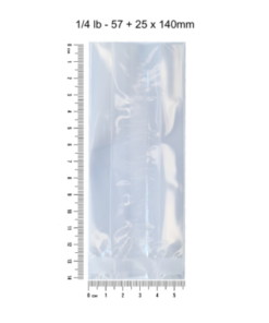 Cellophane Packets (100 units)(1/4lb 57 + 140mm 30mic)