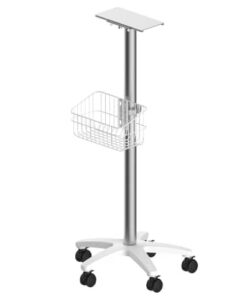 Patient Monitor Trolley – 5 Wheel Base Hydraulic