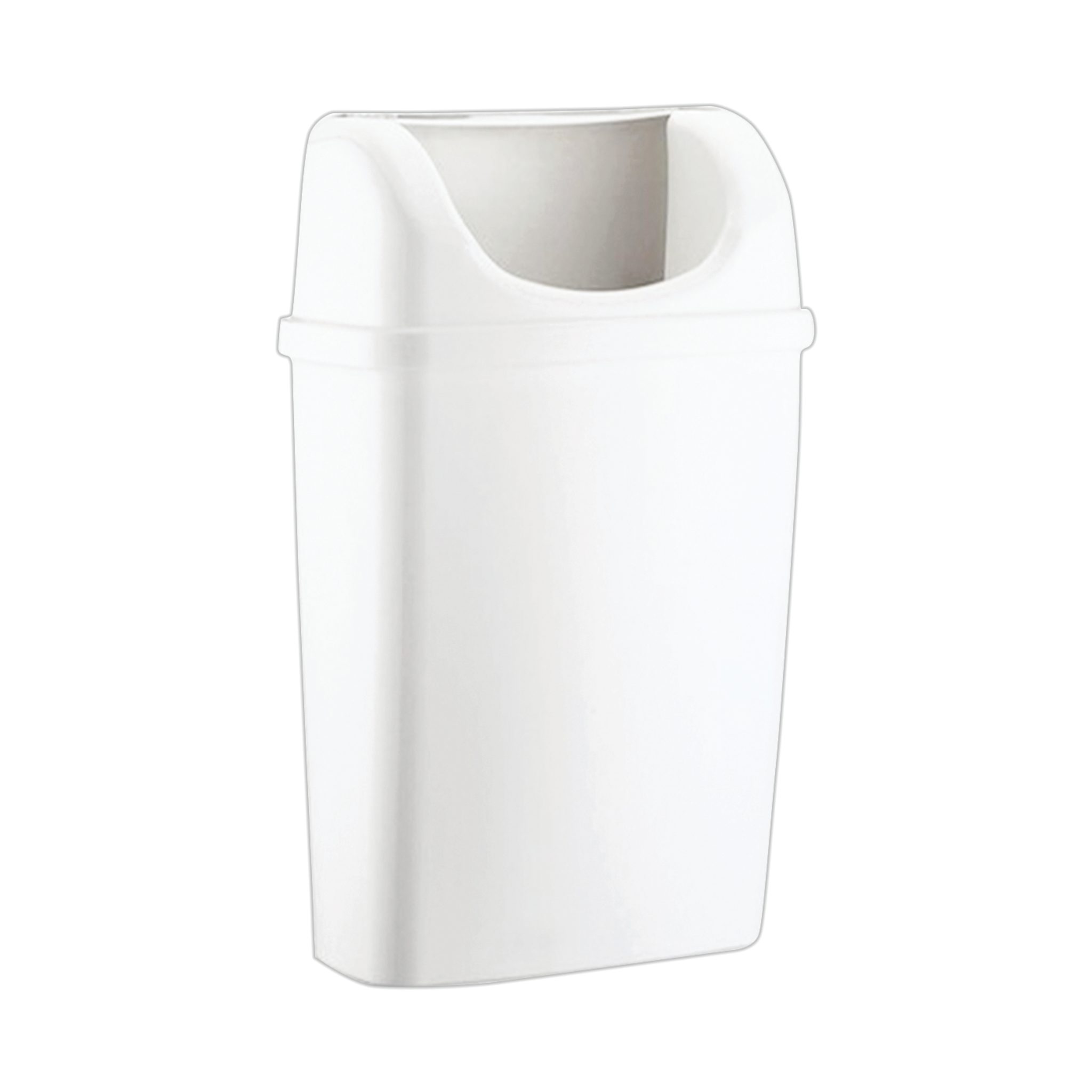 Wall Waste Bin Solo Plastic – White / ABS