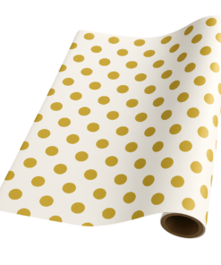 Gold Dot on Pearl (5m x 50cm)