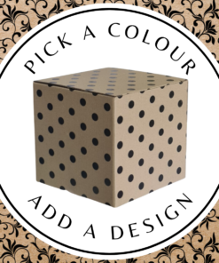 Design Cube Box (L) – Brown Kraft 200 x 200 x 200mm