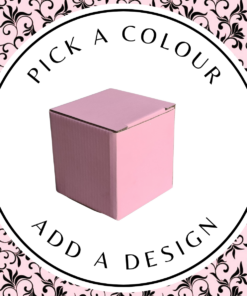 Design Cube Box (S) – Pink Kraft 110 x 110 x 110mm
