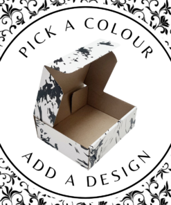 Design Shipper (M) – White Kraft 220mm x 180mm x 75mm