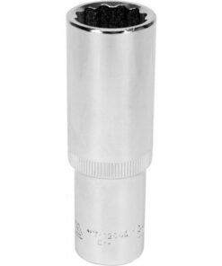 Bi-hex Deep Socket - 12 Point - Chrome Vanadium - 1/2" Connector - 76mm Length - 18mm - YT-12940