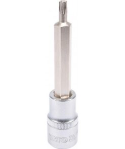 Torx Bit Socket - Male - Chrome Vanadium - 1/2" Connector - Long - T27 x 100mm - YT-04322