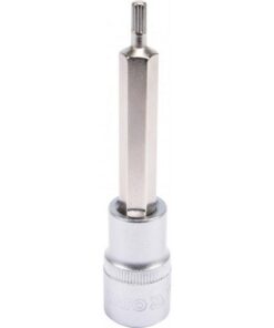 Spline Bit Socket - Chrome Vanadium - 1/2" Connector - Long - M5 x 100mm - YT-04350