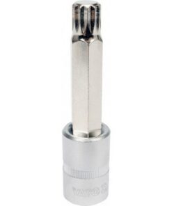 Spline Bit Socket - Chrome Vanadium - 1/2" Connector - Long - M14 x 100mm - YT-04355