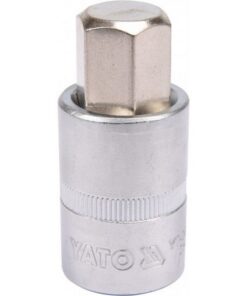 Hex Bit Socket - Chrome Vanadium - 1/2" Connector - Long - HEX 10 x 100mm - YT-04395