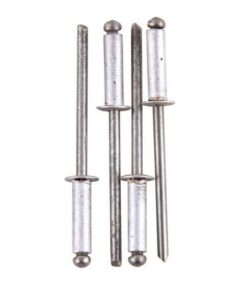 Rivets - Aluminium - 4.0 x 15mm - Pack of 100 - TOOR1660