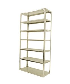 Bolted Shelving Steel Bay 7 Shelves - Uni-Angle - Seven Shelf Kit - Painted - 304.8 x 91.4 x 76.2 cm