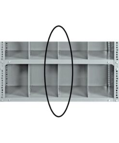Bolted Shelving Steel Shelf Divider - Uni-Angle - Galvanised - 34.0 x 30.5 cm