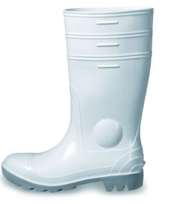 Uvex Polymer Safety Boot, Size 43, Type 9476/6, S5 SRC, PVC Sole, White, Pair