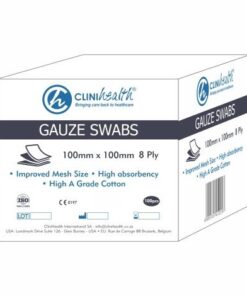 Clinihealth Gauze Swabs 100 X 100mm 8 ply – 100s