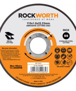 Rockworth Cutting Disc Slimline Steel 115X1.0Mm