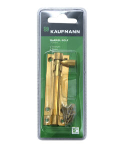 Kaufmann Barrel Bolt 76Mm Solid Brass Straight
