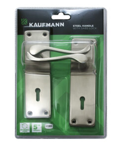 Kaufmann Lockset 2L Ms 6Inch Victorian Scroll Sn
