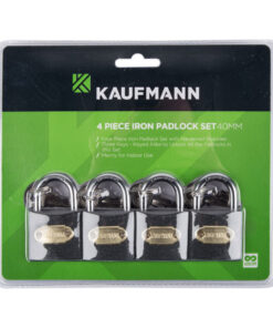 Kaufmann Steel Lock Set 4 Pc 30Mm