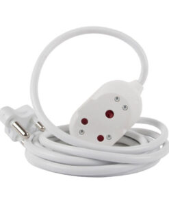 Nexus Extension Cord White Dbl 5M 1.5Mm 16A