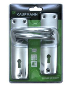 Kaufmann Lockset 3 Lever Sabs Lock + Cp Handle