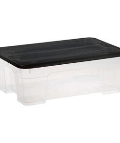 11 Litre Clear Storage Box – Assorted Colours