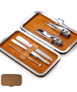 5pcs Nail Care Manicure Set In Eco Friendly Cork Case