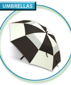 Blue & White Gust Buster Golf Umbrella