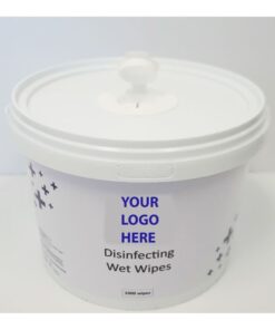 Big bucket of Disinfectant Cleaning Wipes – 1000 wipes per bucket. Min 4 buckets. SABS Approved