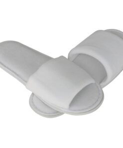 Cotton Reusable Spa Slippers – White