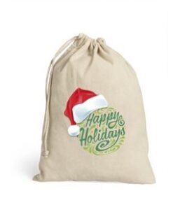 Sleigh Bells Drawstring Bag