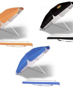 San Clemente Beach Umbrella – Avail in: Black, Orange, Red or Royal Blue