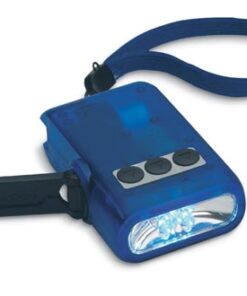 Dynamo LED flashlight with mobil phone charger.
