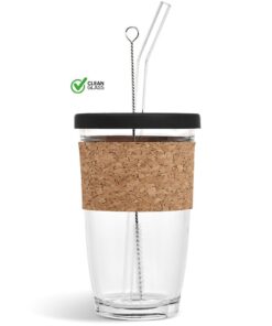 Kork Glass & Cork Smoothie Kup & Straw – 480Ml