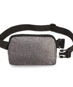Melange Rpet Adjustable Waist Bag With Main Compartment & Back Zip Compartment