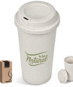 Okiyo Eco Friendly Katagi Wheat Straw Double Wall 450ml Tumbler – Suitable For Hot Drinks