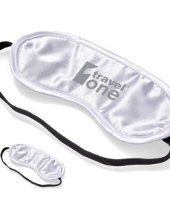 Silver Satin Peaceful Sleep Eye Mask