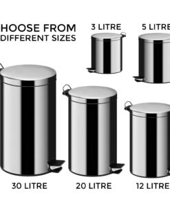 Hotel Room Bin 3L — Stainless Steel
