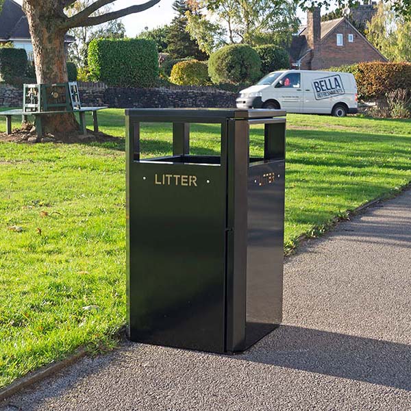 Dual Compartment Park Bin 2×100L