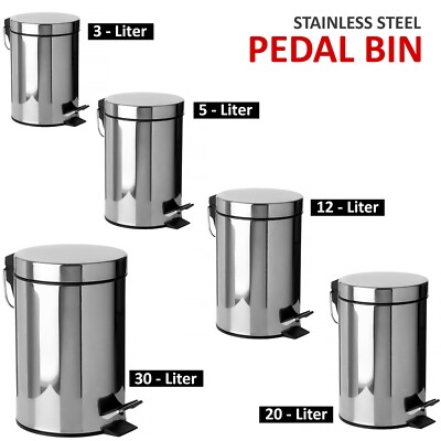 Stainless Steel Pedal Bin 30L