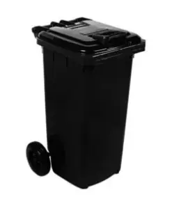 120L Wheelie Bin — Black