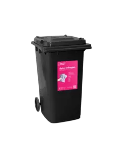 140L Wheelie Bin — Black