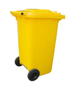 140L Wheelie Bin — Yellow