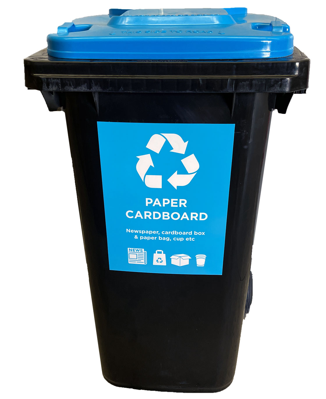 240L Wheelie Bin — Black
