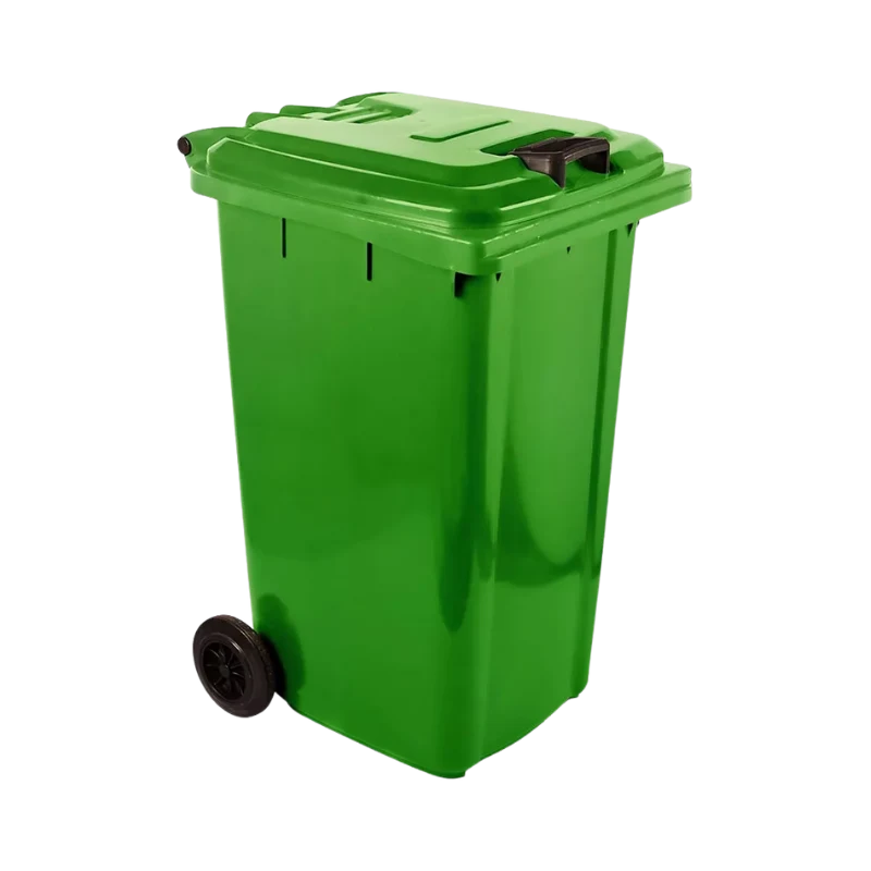 240L Wheelie Bin — Green